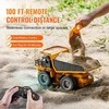RC savivarčio žaislas, nuotoliniu būdu valdoma statybinė transporto priemonė, 1:18 mastelio savivartis su metaline platforma, 9 kanalų RC sunkvežimis vaikams, savivarčio žaislas su įkraunama baterija
