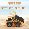 RC savivarčio žaislas, nuotoliniu būdu valdoma statybinė transporto priemonė, 1:18 mastelio savivartis su metaline platforma, 9 kanalų RC sunkvežimis vaikams, savivarčio žaislas su įkraunama baterija