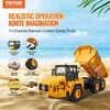 RC savivarčio žaislas, nuotoliniu būdu valdoma statybinė transporto priemonė, 11 kanalų 1:16 mastelio, RC savivartis, nuotoliniu būdu valdomas savivarčio žaislas, statybinės transporto priemonės žaislas
