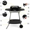 Roast Master Elektrinis sodo grilis 5-in-1 didelis pastatomas, didelė galia 3050W, bedūmis su termometru, vidaus ir lauko elektrinis kepsninė, elektrinis grilis terasai