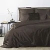 Eurofirany Rudas satino patalynės komplektas, 220x200 cm, dvipusis antklodės užvalkalas su užtrauktuku, medvilnės satino pynimas, 125 g/m², 3 dalių rinkinys, namų tekstilė miegamajam, minkšta patalynė Patalynė