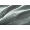 Šalavijų žalias dygsniuotas mikropluošto pledas, 240x220 cm, lengvas muslino tipo audinys, 220 g/m², 120 g/m² užpildas, lovatiesė miegamajam, minkštas užklotas