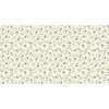 Šiauštos medvilnės patalynės komplektas 200x220 cm, kreminis ir mėlynas gėlių raštas, su 2 pagalvių užvalkalais, neglamžus, nereikia lyginti, minkštas
