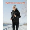 Šildomas džemperis su gobtuvu vyrams ir moterims, nešiojama žiemos šiluma, unisex įkraunama šildoma striukė su 5 šildymo zonomis ir 3 temperatūros lygiais