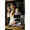 Slėginis kavos aparatas 20 bar 1350W automatinis su LED ir thermoblock, nerūdijančio plieno namų espresso aparatas, daugybė gėrimų programų, automatinis kavos virimo aparatas namų baristai