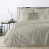 Eurofirany Smėlio spalvos satino patalynės komplektas, 160x200 cm antklodės užvalkalas, 100% medvilnės makosatinas, vienspalvė, lengva priežiūra, kvėpuojantis audinis, su dviem pagalvių užvalkalais Patalynė