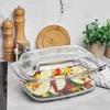 Termisil Stačiakampis karščiui atsparus stiklinis indas su dangčiu, 5.2 l, borosilikatinis stiklas, kepimo forma troškintuvė orkaitei ir mikrobangų krosnelei