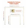 Stalo balionų arkos rėmas vestuvėms ir vakarėliams, reguliuojamas metalinis stovas su rotangu, aukso spalvos, stalo arkos stovas, renginių dekoravimo strypas, reguliuojamas balionų arkos rėmas