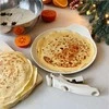 Starke Pro Indukcinė blynų keptuvė 26 cm su nuimama soft-touch rankena, kreminės spalvos neprisvylanti keptuvė lietiniams, keptuvė nuimama rankena, 26 cm neprisvylanti blynų keptuvė, virtuvės indai blynams