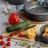 Starke Pro Virtuvinių peilių rinkinys su kaučiukmedžio bloku, šeši nerūdijančio plieno peiliai, saugus laikymas vaikams, šefo peilis ir dantyta geležtė, virtuvės peilių rinkinys su stovu, plieniniai virtuviniai įrankiai