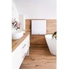 Stiklinis infraraudonųjų spindulių šildytuvas voniai 400W, WiFi išmanusis termostatas, sieninis arba pastatomas, infraraudonųjų spindulių vonios šildytuvas, stiklo skydo šildytuvas, išmanus šildymo prietaisas