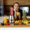 Stiklinis trintuvas 4 in 1, 2.4 litrų talpos kokteiliams ir malimui, nerūdijančio plieno korpusas, titano ašmenys, kelioniniai puodeliai, virtuvinis blenderis su smulkintuvu, maisto smulkintuvas