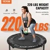 Sulankstomas mini batutas treniruotėms patalpose, 934 mm fitneso batutas, tylus ir stabilus, batutas mankštai, kompaktiškas fitneso batutas, nešiojamas batutas