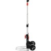 Sulankstomas vežimėlis sandėliui, lengvas, 60kg, aliuminio platforma, transportavimui