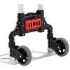 Sulankstomas vežimėlis sandėliui, lengvas, 60kg, aliuminio platforma, transportavimui