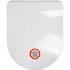 Super plonas WC dangtis Duroplast, lėtai nusileidžiantis, antibakterinis, lengvai valomas