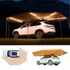 Transporto priemonės šoninė markizė 270 laipsnių su LED lemputėmis stovyklavimui, vandeniui atspari UV50+ ištraukiama automobilio pastogė, automobilio šoninė markizė, visureigio markizė, sunkvežimio stovyklavimo markizė
