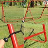 Treniruočių vartų atšokėjas, judesių koordinacijai gerinti, raudonas, 100 cm, futbolo treniruoklis, reakcijos lavinimui