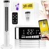 Tylus koloninis pastatomas ventiliatorius su 10 m oro srauto diapazonu, Wi-Fi valdymas, jonizatorius ir aromaterapija, tylus bokštinis ventiliatorius, 10 metrų atstumo ventiliatorius, Wi-Fi koloninis ventiliatorius, oro vėsintuvas namams