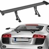 Universalus galinis spoileris sedanams ir kupė, reguliuojamas GT stiliaus bagažinės sparnas, matinis juodas aerodinaminis automobilio spoileris, reguliuojamas galinis sparnas, GT stiliaus spoileris, universalus automobilio spoileris