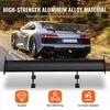 Universalus galinis spoileris sedanams ir kupė, reguliuojamas bagažinės sparnas, GT stiliaus matinis juodas aliuminis, automobilių lenktynių spoileris, galinis sparnas, aerodinaminis spoileris