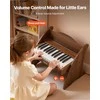 Vaikiška medinė pianino klaviatūra, edukacinis muzikinis žaislas, 25 klavišai riešutmedžio, vaikiškas medinis pianinas, mini skaitmeninis pianinas vaikams