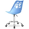 Vaikiška pasukama kėdė su ratukais, ergonominė, mėlyna, biuro, kambario, reguliuojama, mokyklinuko