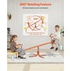 Vaikiškos besisukančios sūpynės, lauko žaidimų aikštelės įranga, dvivietės 360 laipsnių besisukančios, 45.4kg apkrovos vaikiškos sūpynės, balansinės sūpynės