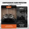 Vandeniui atsparus garažo grindų kilimėlis po automobiliu, neslystantis tvirtas apsauginis, kompaktiškas 2 m × 2.6 m dydžio, pilkai juodas garažo grindų apsaugos kilimėlis