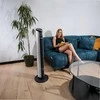 Verto Tylus koloninis grindų ventiliatorius su jonizatoriumi ir aromaterapija, 12 greičių Wi-Fi valdymas, 10 m oro srauto diapazonas, tylus bokštinis ventiliatorius, koloninis ventiliatorius su aromaterapija, jonizuojantis ventiliatorius namams