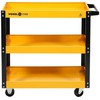Vežimėlis įrankiams 3 lentynos, plieno, 120kg, metalinis, mobilus įrankių vežimėlis