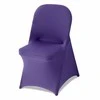 Violetiniai tamprūs spandekso kėdžių užvalkalai vestuvinėms ir banketinėms kėdėms, 50 vnt. komplektas, didelio elastingumo, daugkartinio naudojimo, violetiniai kėdžių užvalkalai, banketinių kėdžių užvalkalai, renginių kėdžių apsaugos
