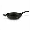Wok keptuvė marmuro stiliaus indukcinei viryklei, 30 cm neprisvylanti akmens danga, sveikas kepimas su mažai riebalų, 4.5 l talpa, gili azijietiška keptuvė nepridegančiu paviršiumi