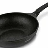 Wok keptuvė marmuro stiliaus indukcinei viryklei, 30 cm neprisvylanti akmens danga, sveikas kepimas su mažai riebalų, 4.5 l talpa, gili azijietiška keptuvė nepridegančiu paviršiumi