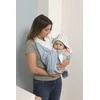 Babytolove Bambusowy ręcznik dla dziecka - mėlyna paski