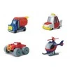 Disney Samochodziki Motorama „Auto Disney“ 1:64 skalėje - sunkvežimis, „MickeyB“, taksi, sraigtasparnis (1 vnt.)