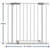 „Dreambaby AVA Gate“ šunų apsaugos varteliai (plotis: 75–81 cm x aukštis: 76) – balta