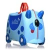 Trunki kelioninis lagaminas su ratukais vaikams | Mėlynas