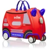 Kelioninis Dziecięca dėklas jeżdżąca Trunki Glide 360° - Gaisrinė mašina Frank