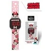 Minnie Mouse Minnie Laikrodis LED su kalendarzem MN4369 rožinis
