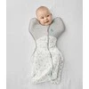Love To Dream Otulacz Swaddle UP - dydis XS - balta, księżyc - ETAP 1 Extra Warm
