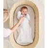 Love To Dream Otulacz Swaddle UP - dydis XS - balta, kosmos i napisy ETAP1 - 0.2 TOG Original
