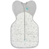 Love To Dream Otulacz Swaddle UP - dydis XS - balta, księżyc - ETAP 1 Extra Warm