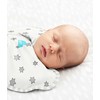 Love To Dream Otulacz Swaddle UP - dydis XS - balta, gwiazdy ETAP1 - 0.2 TOG Original