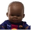 Miniland Barcelona Real Lėlė FC Barcelona chłopiec Afrykańczyk - 21 cm