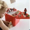 Trunki Nešiojama dėžutė, konteineris TeeBee žaislams - raudonos spalvos