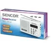Sencor SRD 215 W Kišeninis imtuvas, Baltos spalvos