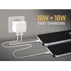 YAC 2133 Dual USB C kroviklis 36W YENKEE