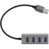 Pelė YHB 4300 metalinis šakotuvas 4xUSB 3.0 YENKEE