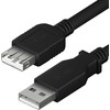 YCU 014 BK USB A M/F išpl. kabelis YENKEE